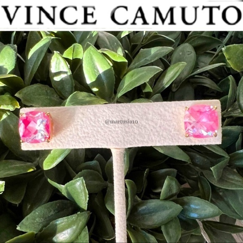 Vince Camuto square crystal stud earrings